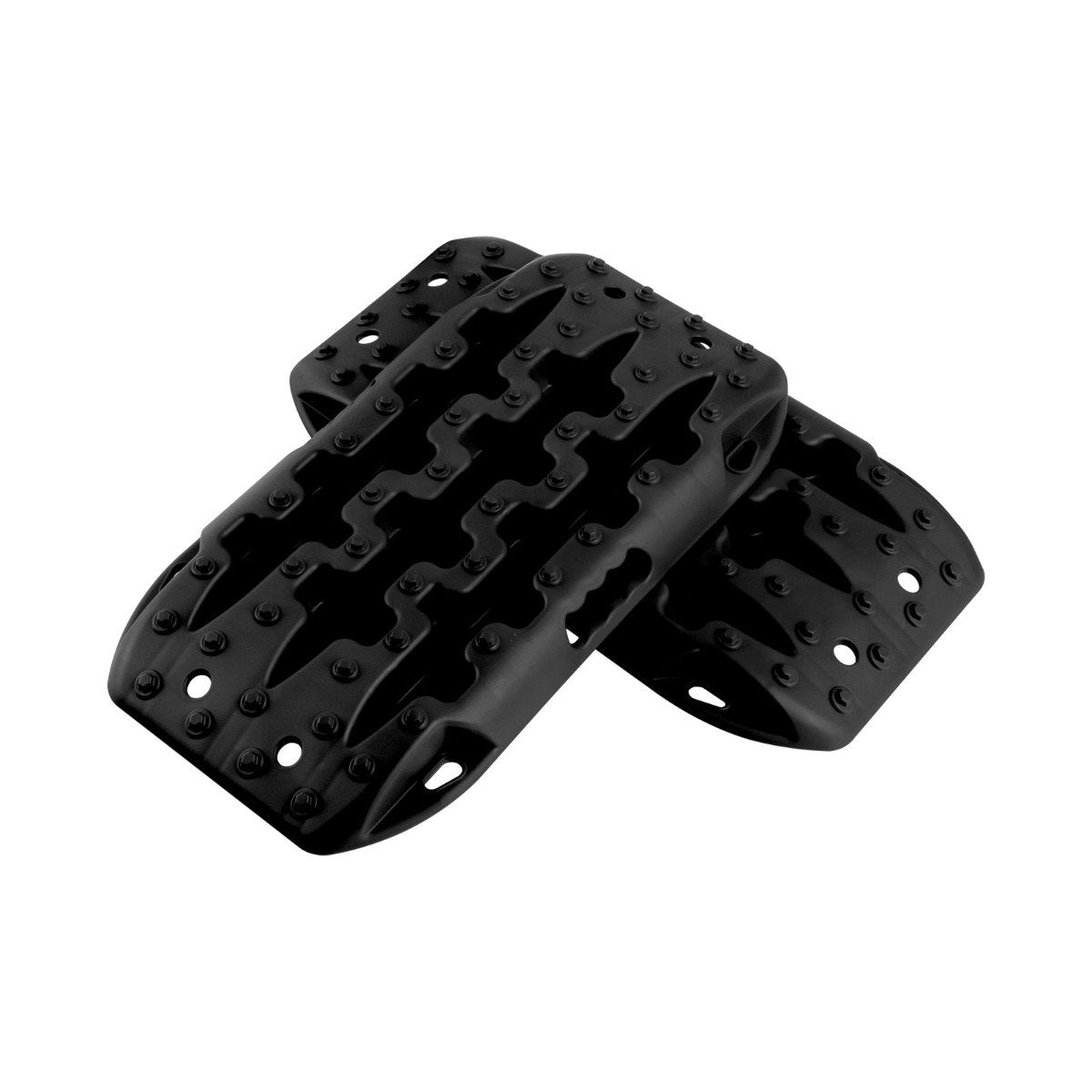 2 pieces traction aid sand plates off-road tire ladder for sand/mud/snow 10 tons black