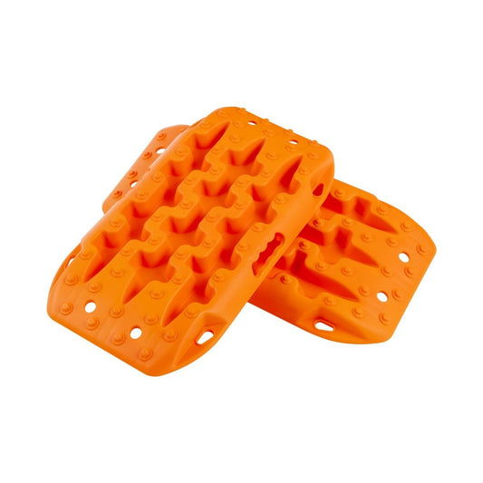 2 pieces traction aid sand sheets off-road tire ladder for sand/mud/snow 10 tons orange