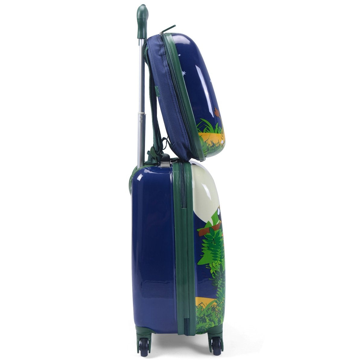 2-piece suitcase set travel luggage children's luggage 16'' suitcase + 12'' backpack