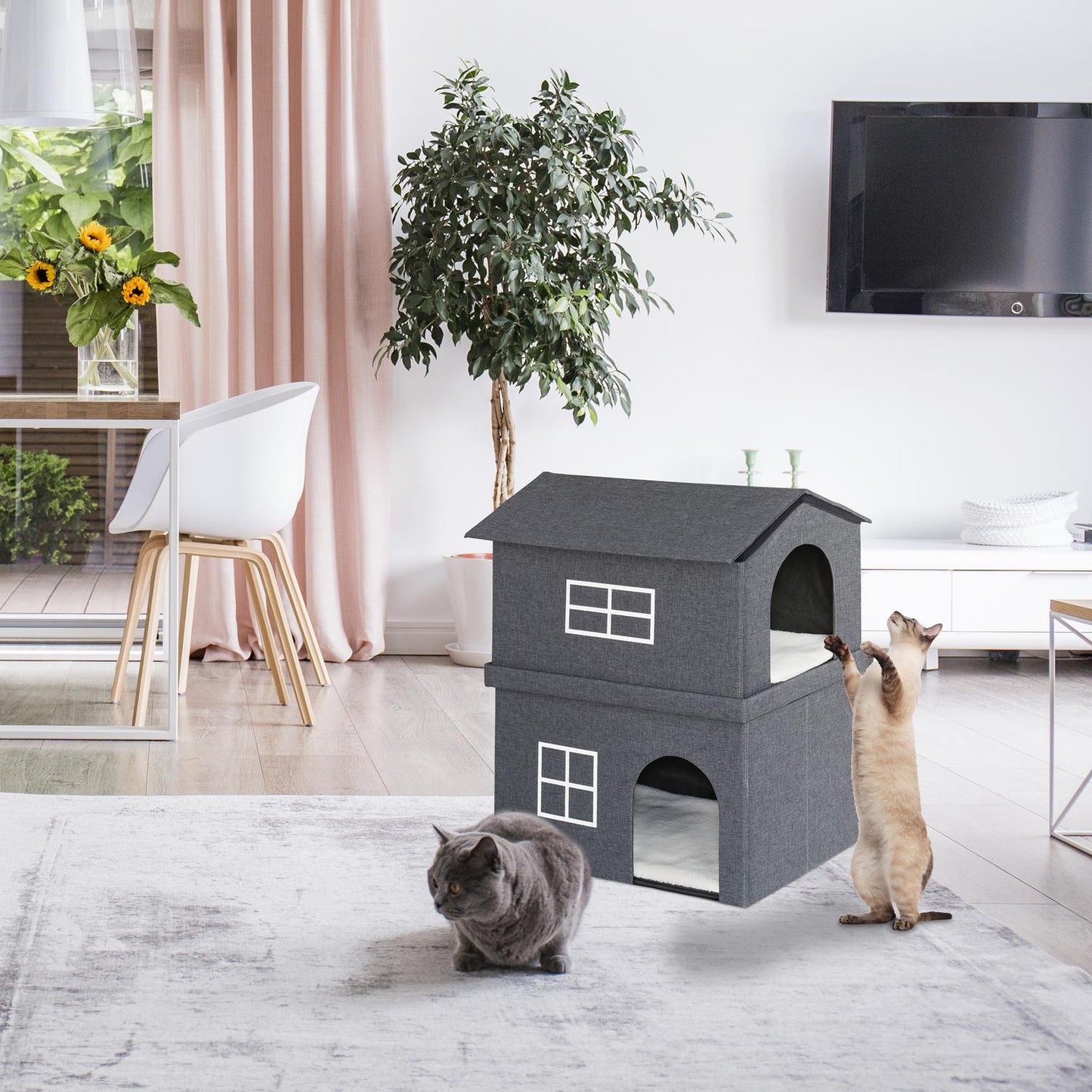 2 storey cat house for indoors
