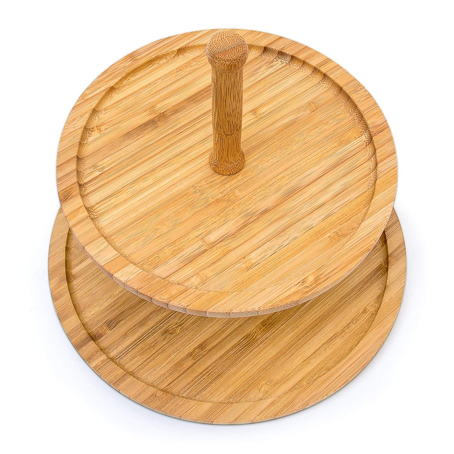 2-tier bamboo tray