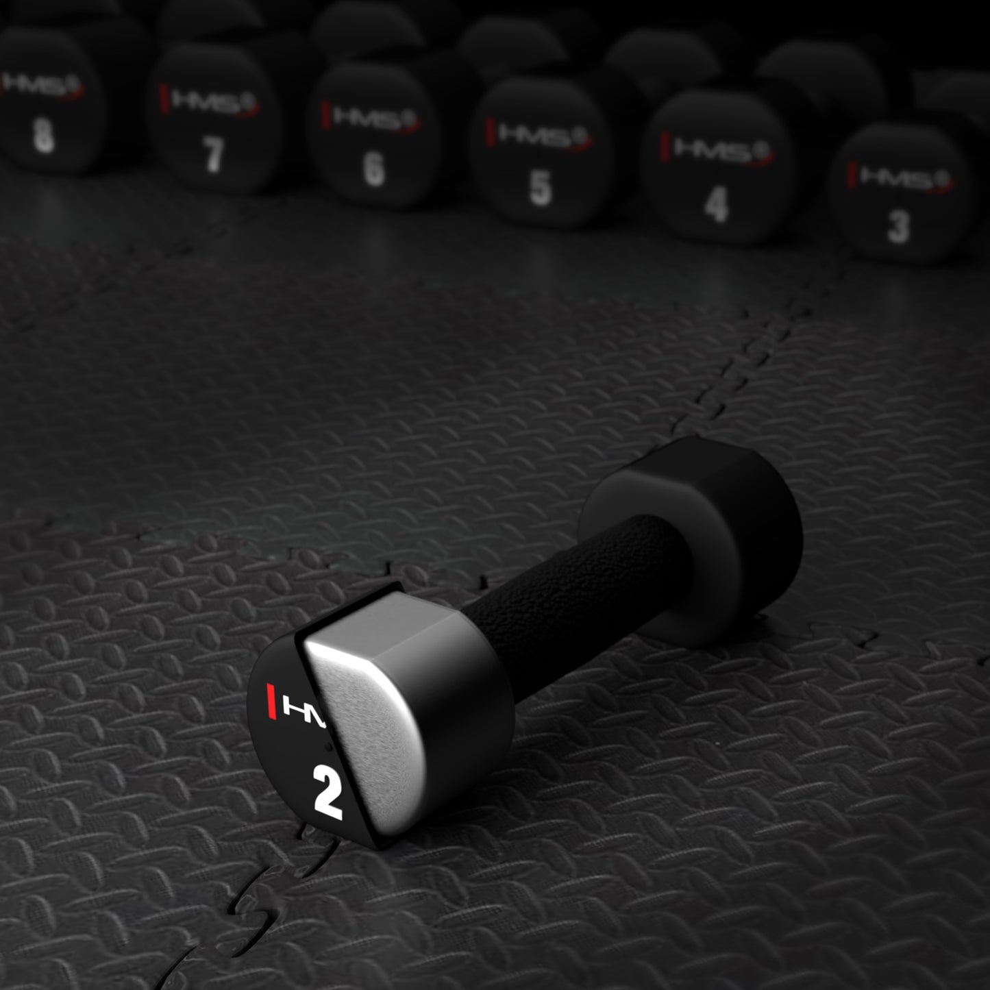 2 x 2 KG Polyurethane Dumbbells – Durable Fitness Weights