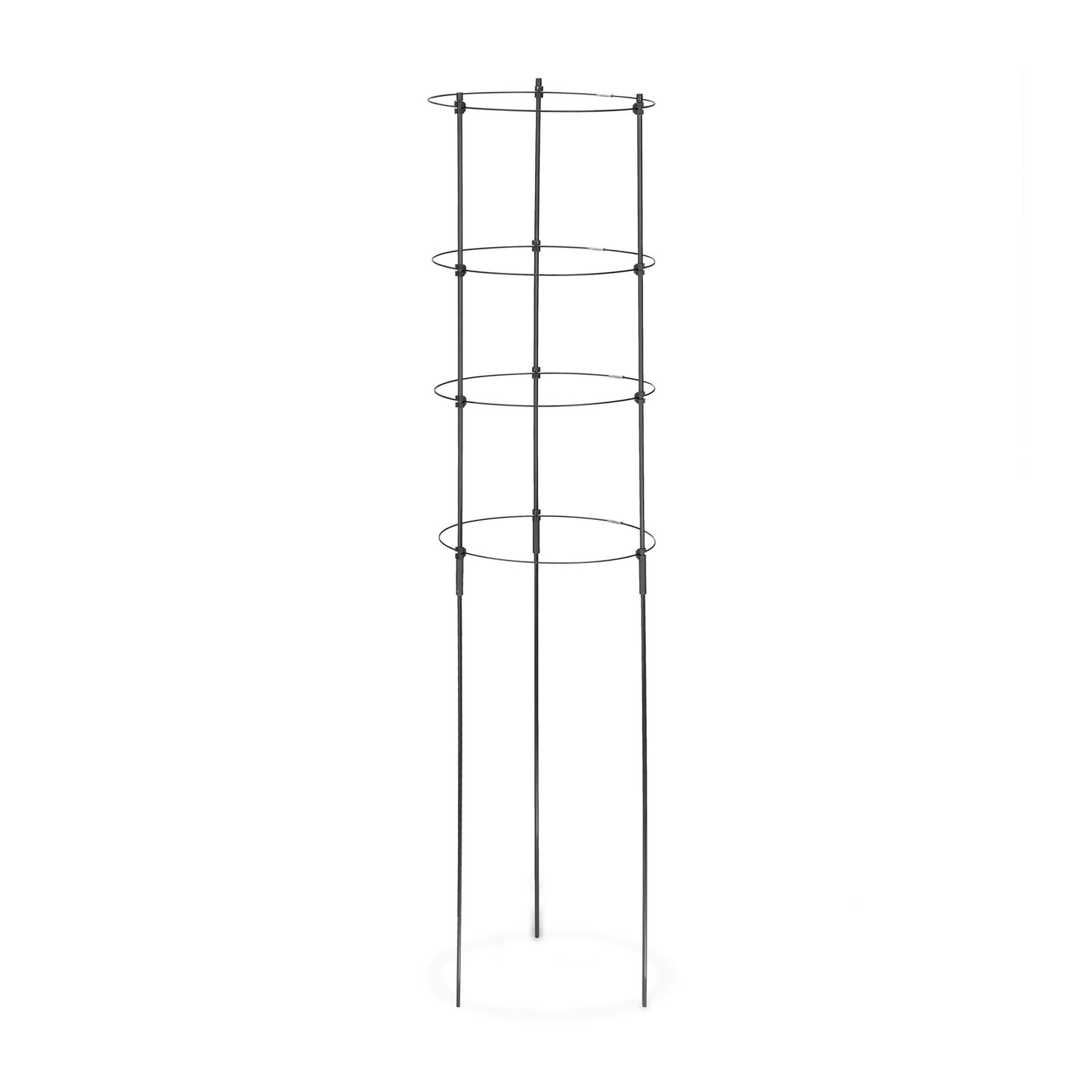 2x Plant Supports with Rings, 120 cm