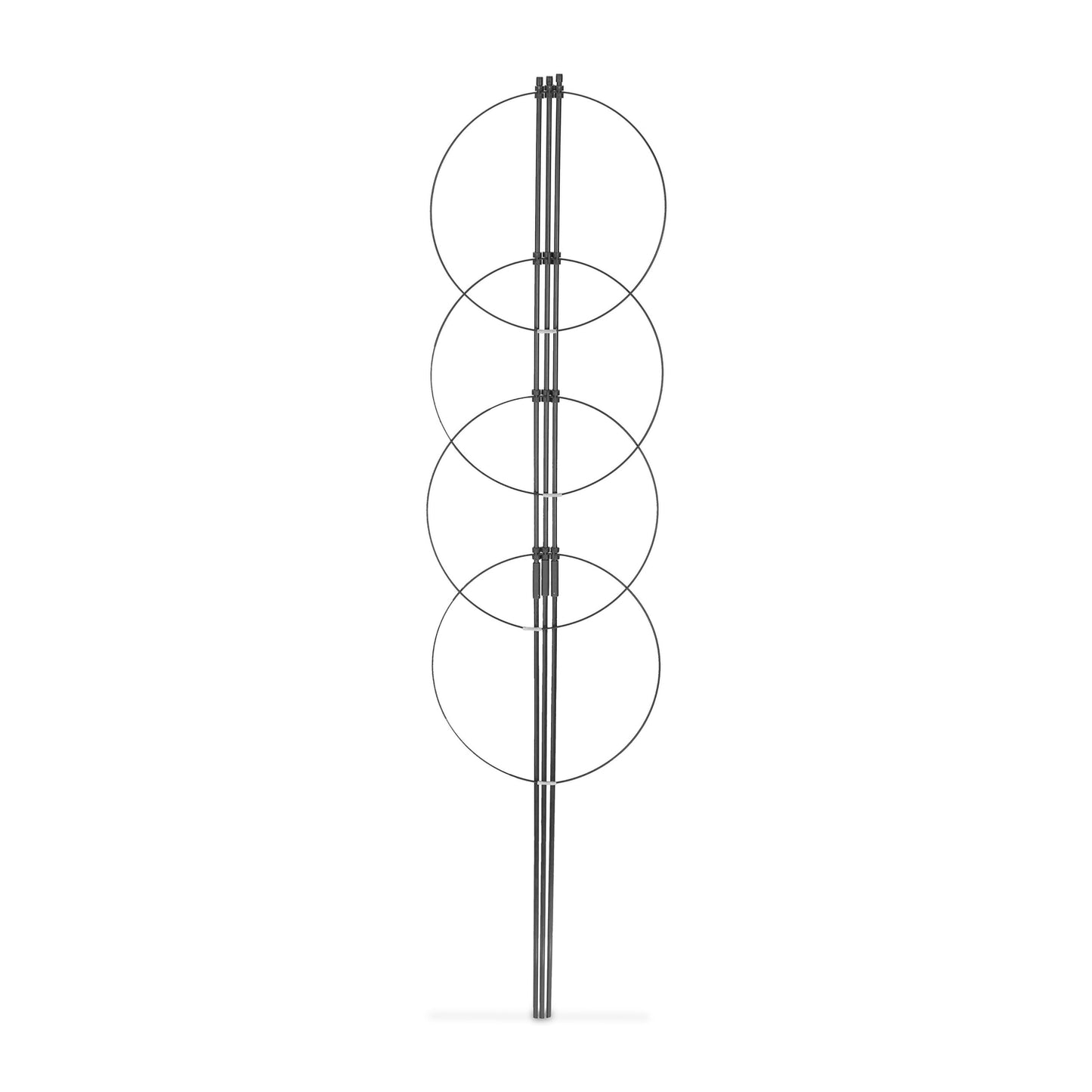 2x Plant Supports with Rings, 120 cm