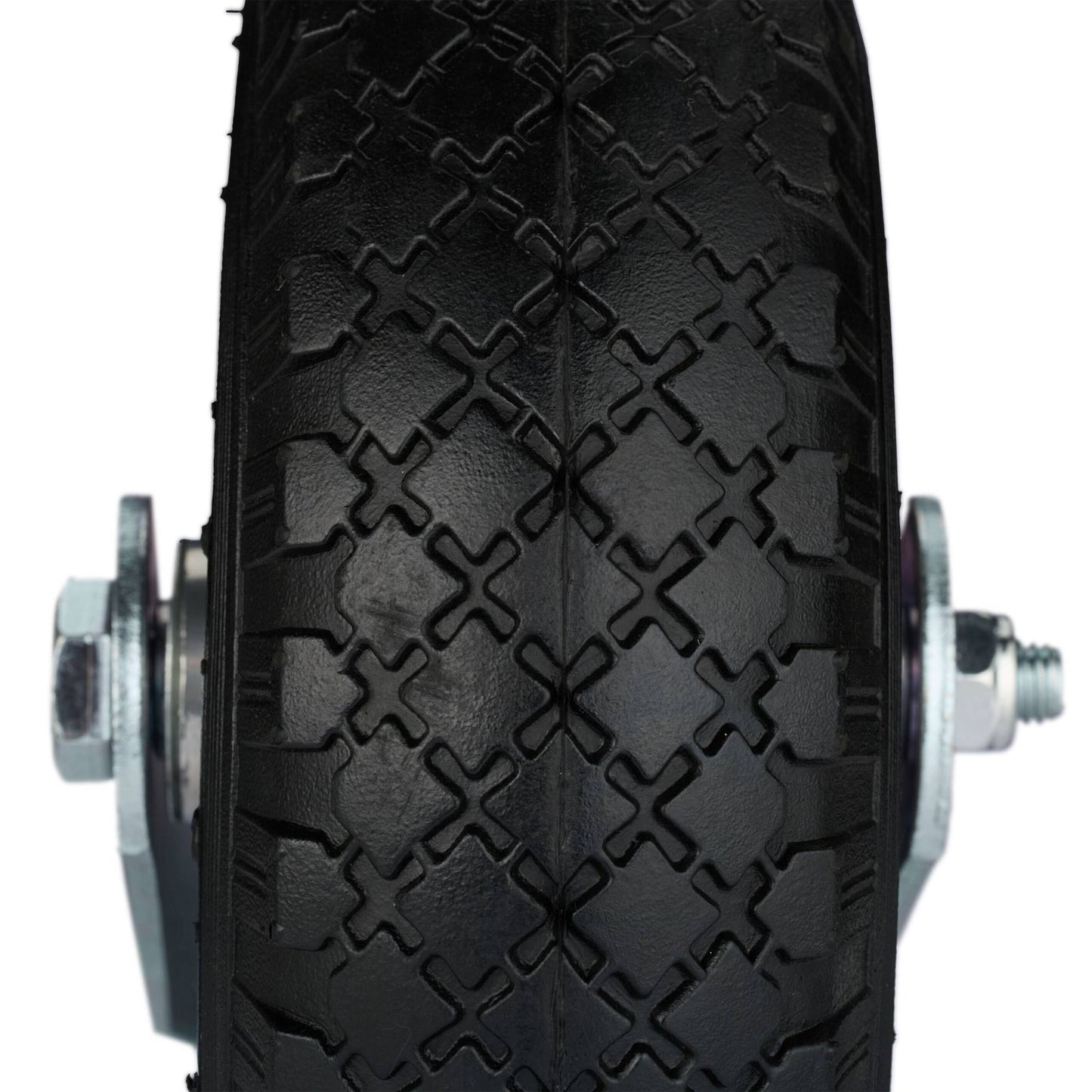 2x air-filled swivel wheels 3.00-4
