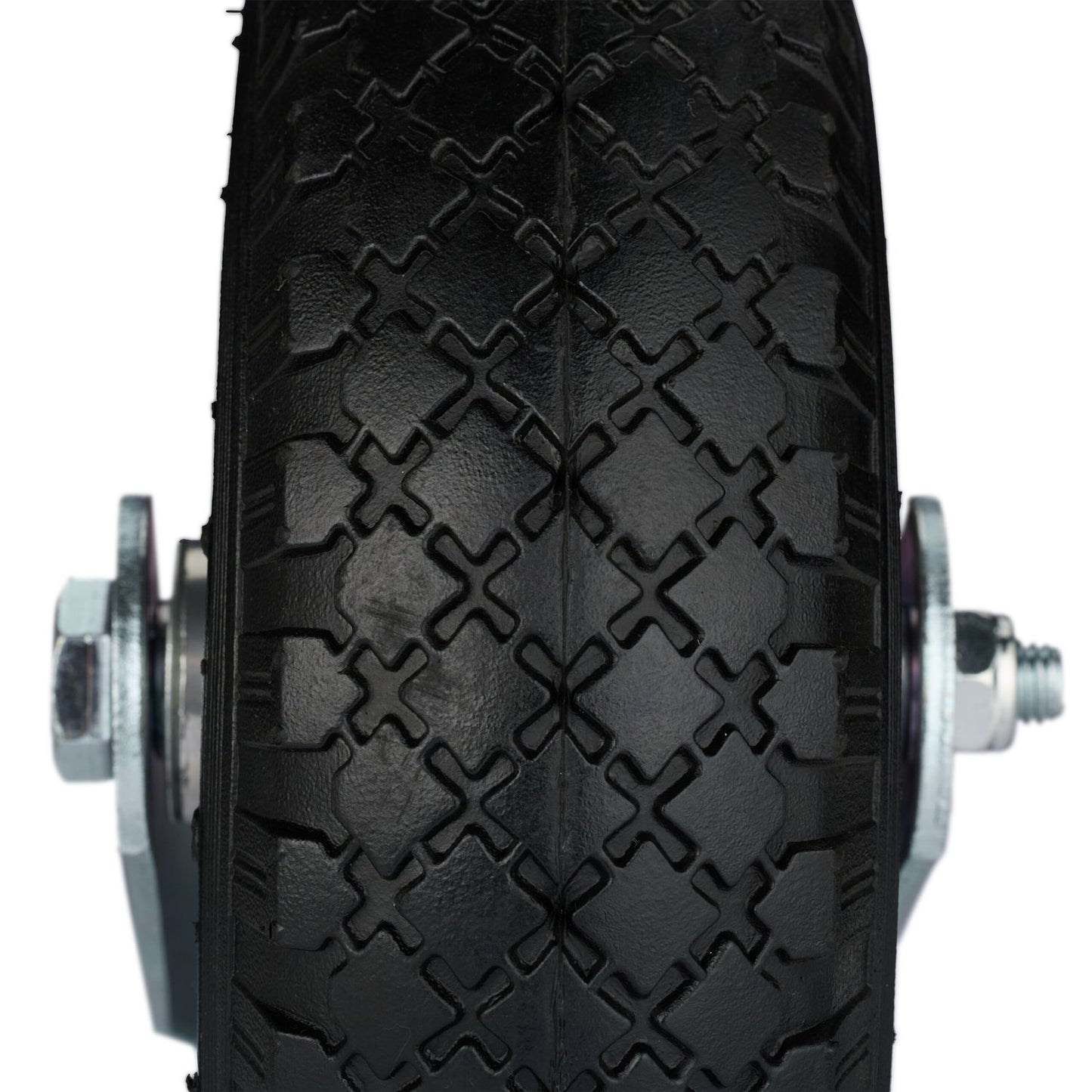 2x air-filled swivel wheels 3.00-4