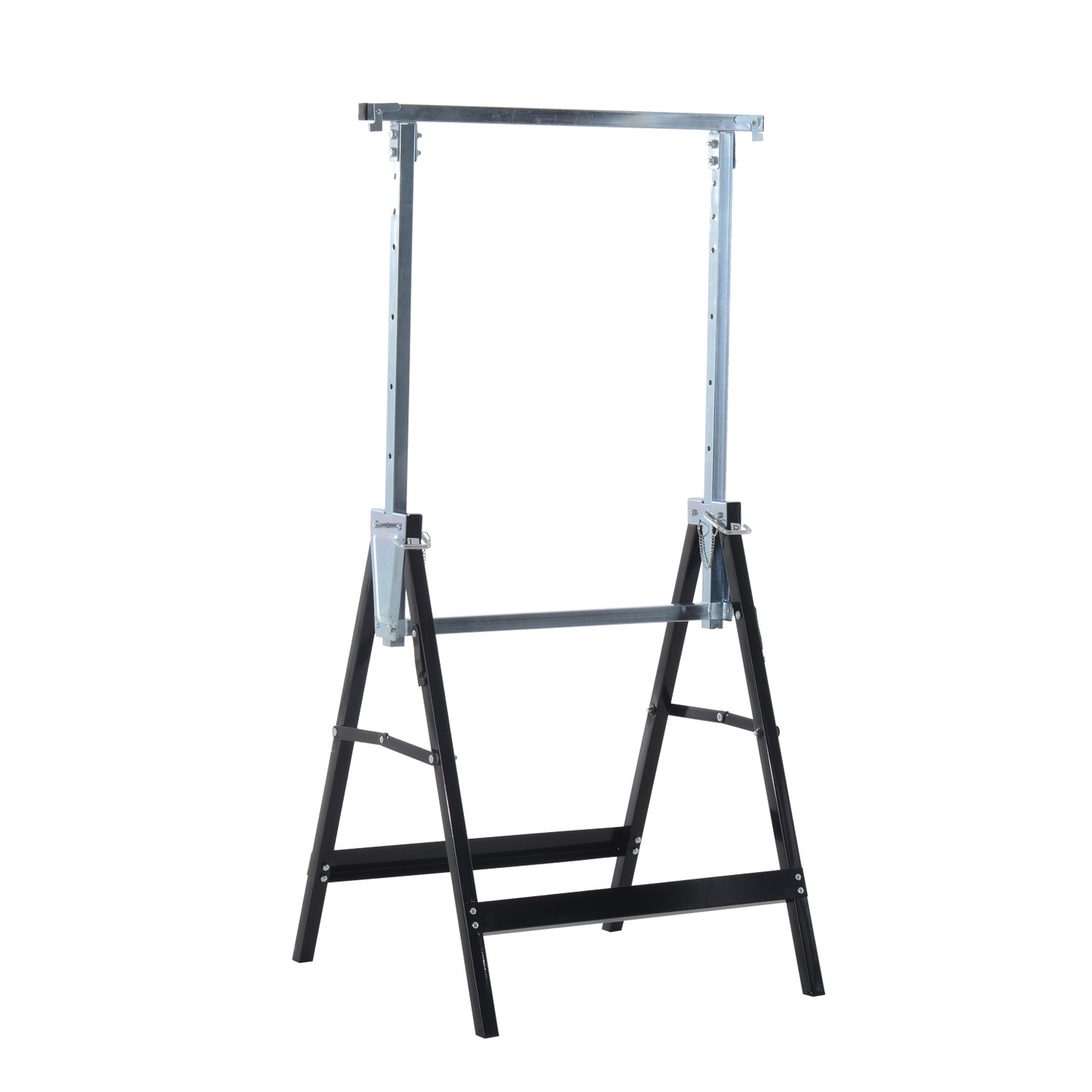 Adjustable Folding Steel Brace - Heavy Duty, Black