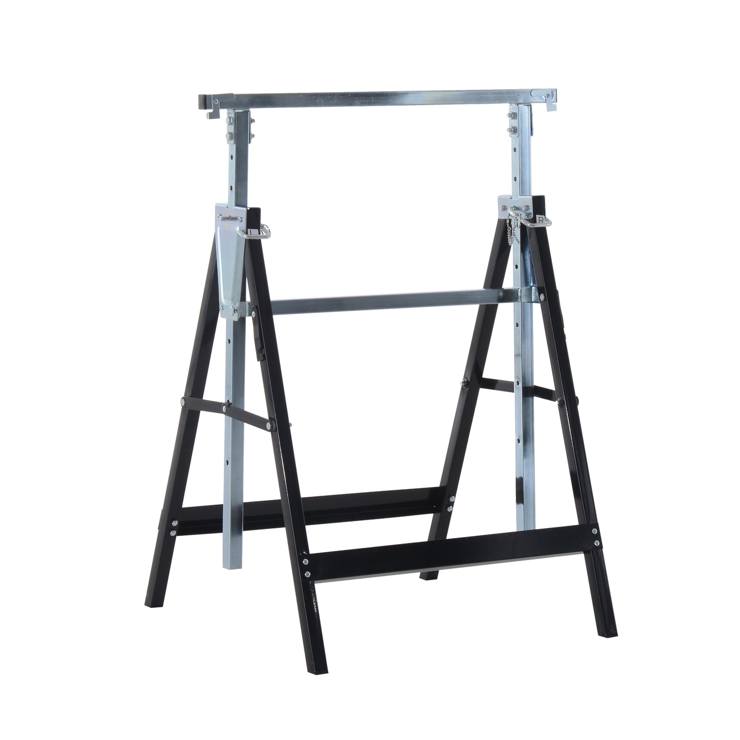 Adjustable Folding Steel Brace - Heavy Duty, Black