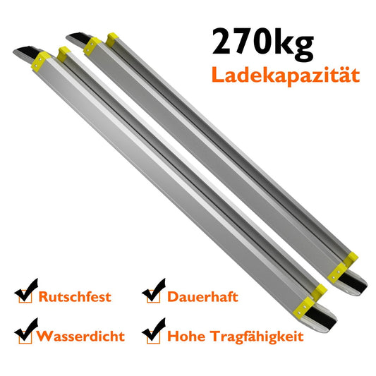2 x scalable non-slip aluminum access ramp telescopic ramp