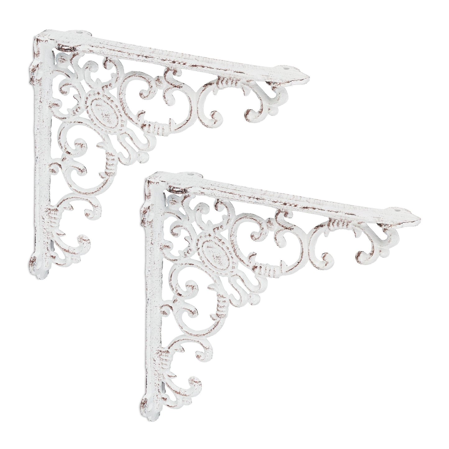 2x shelf bracket forged in cast iron