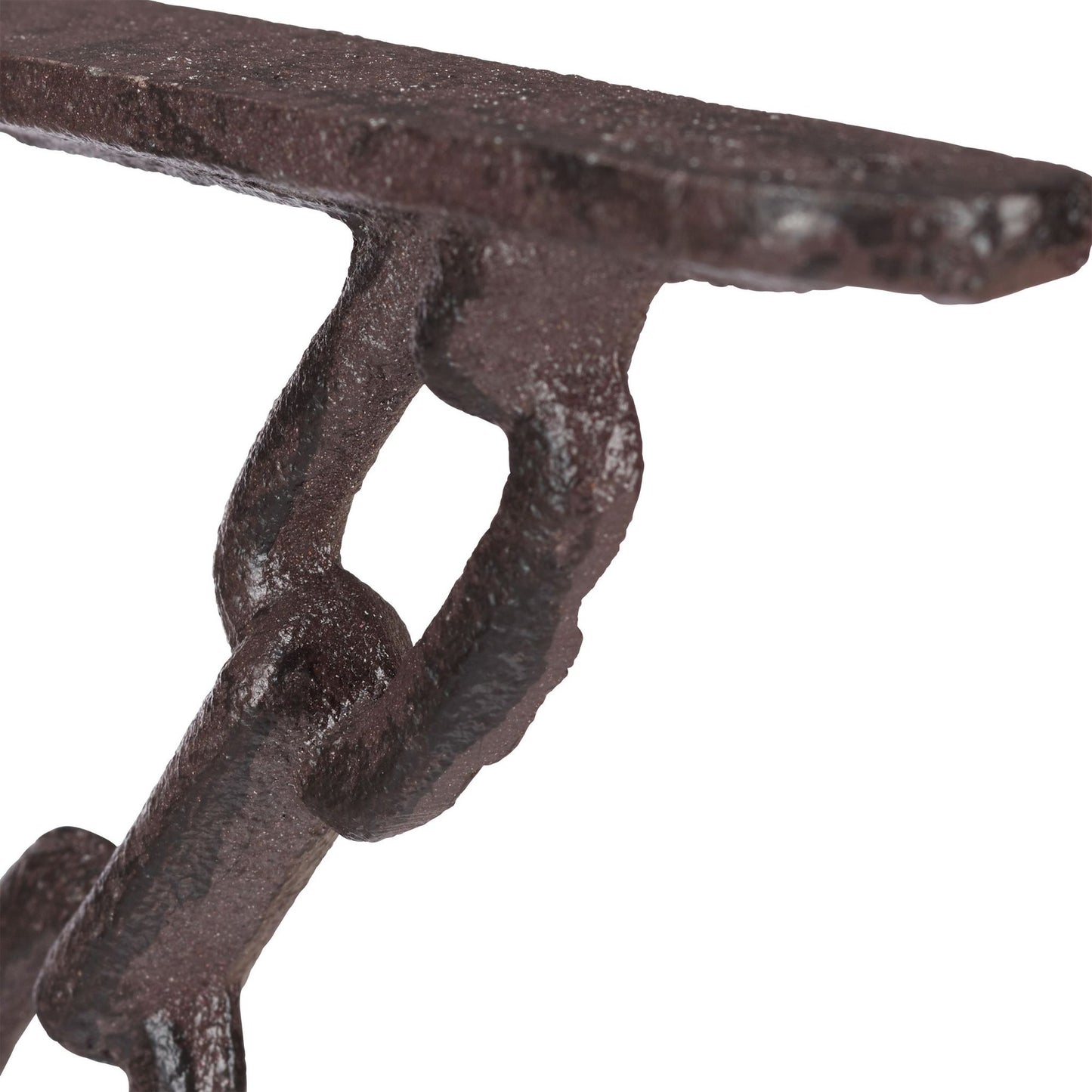 2x shelf bracket in cast iron with chain
