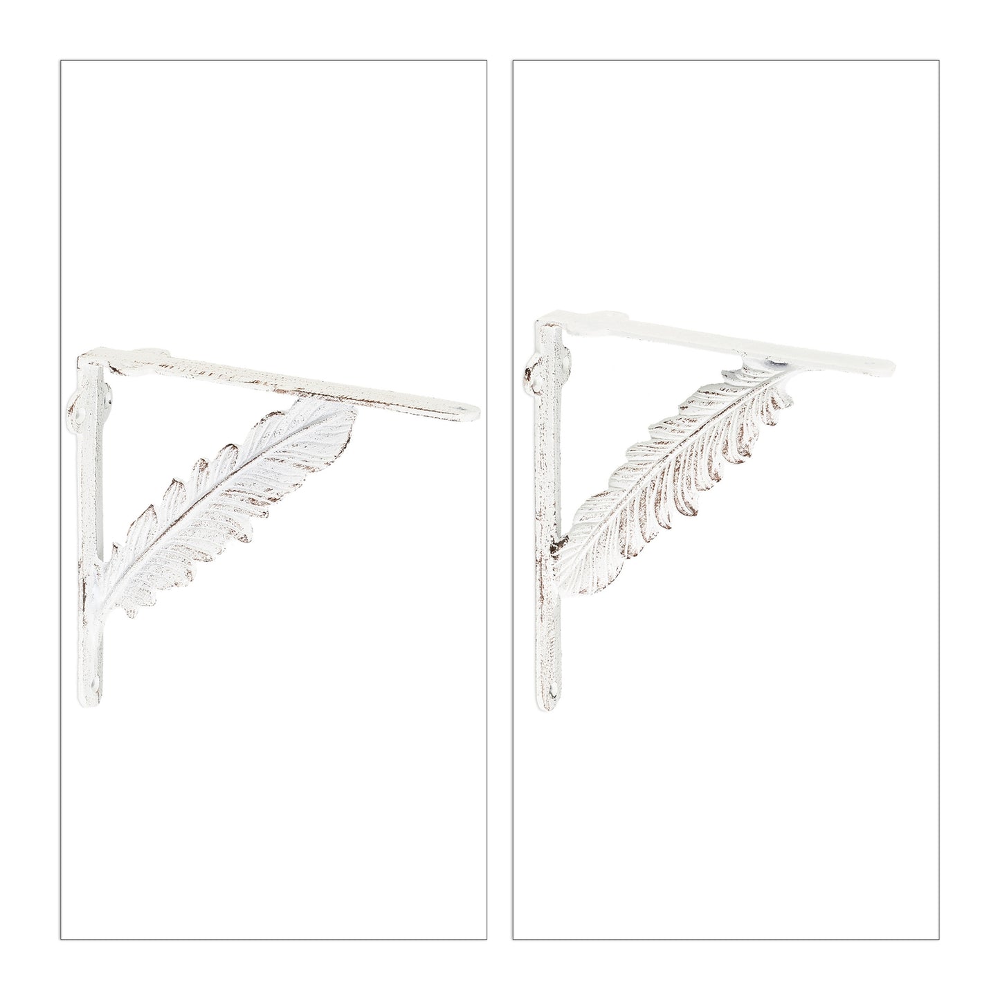 2x shelf bracket in cast iron with spring