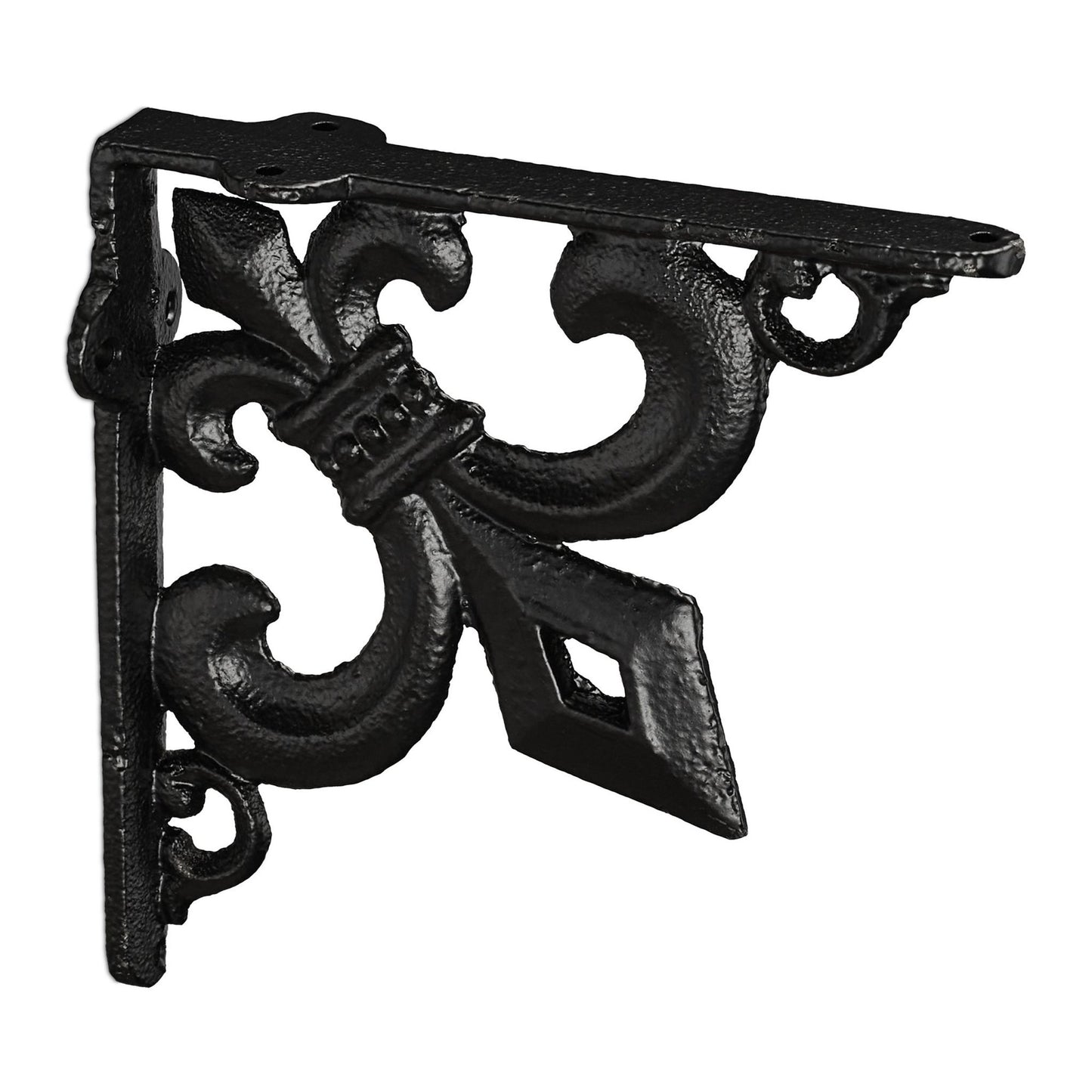 2x shelf bracket with French lily cast iron