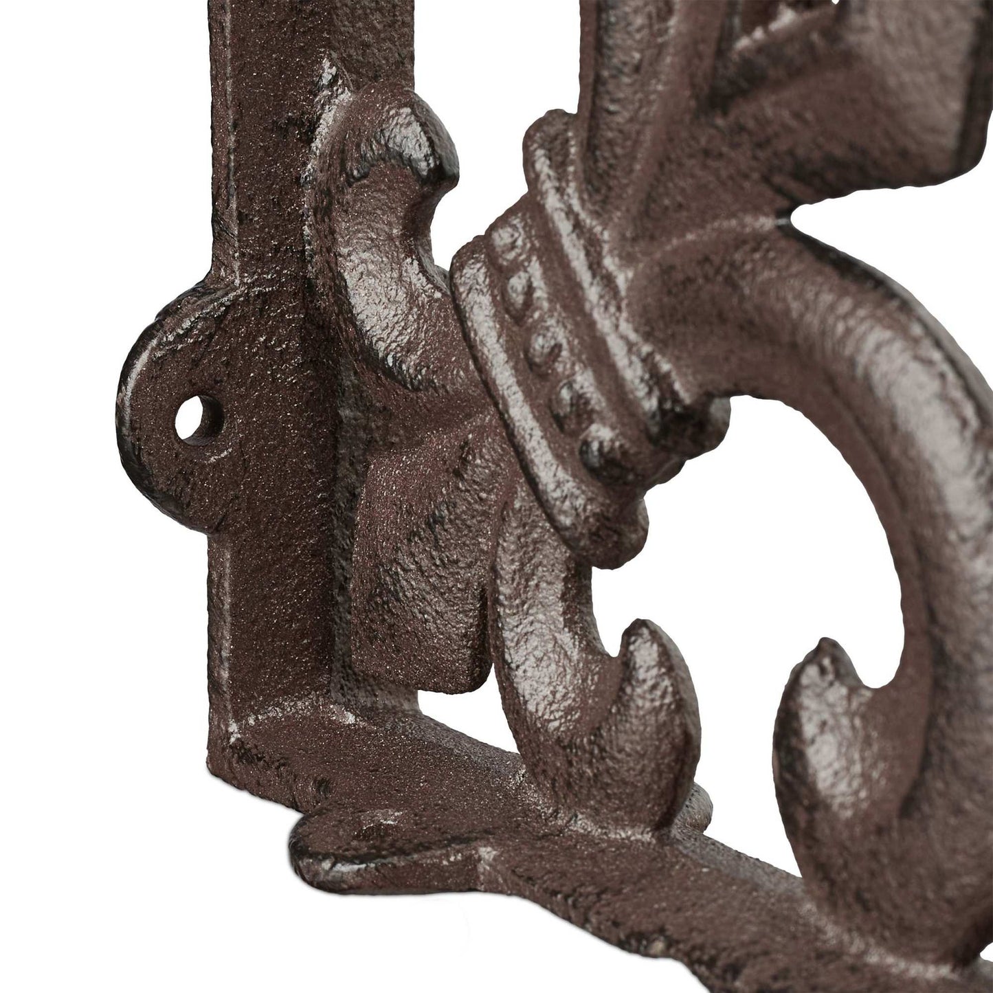 2x shelf bracket with French lily cast iron