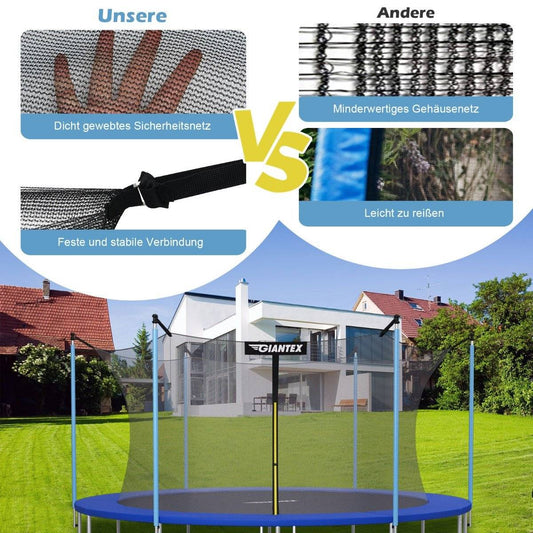 Ø305 cm trampoline safety net inside for garden trampolines black