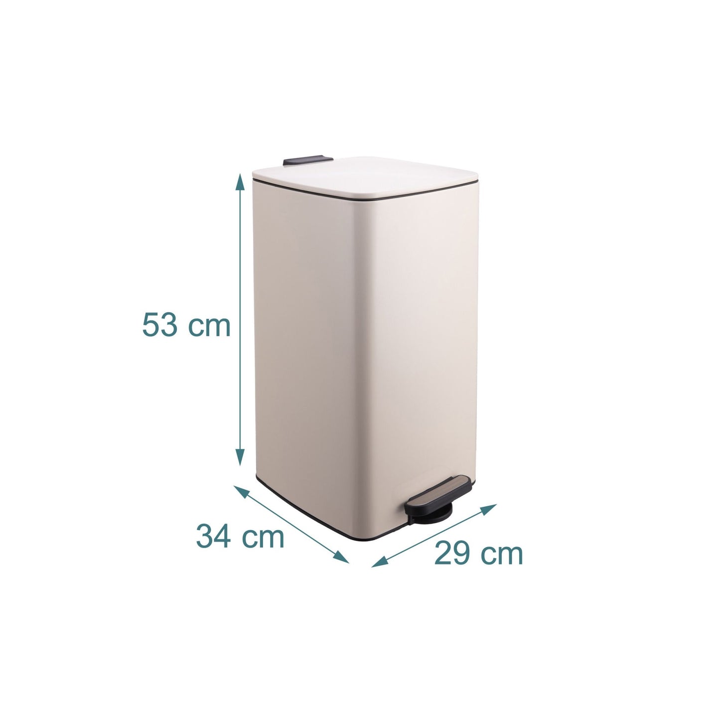 30L Kitchen Pedal Bin with Soft-Close Lid