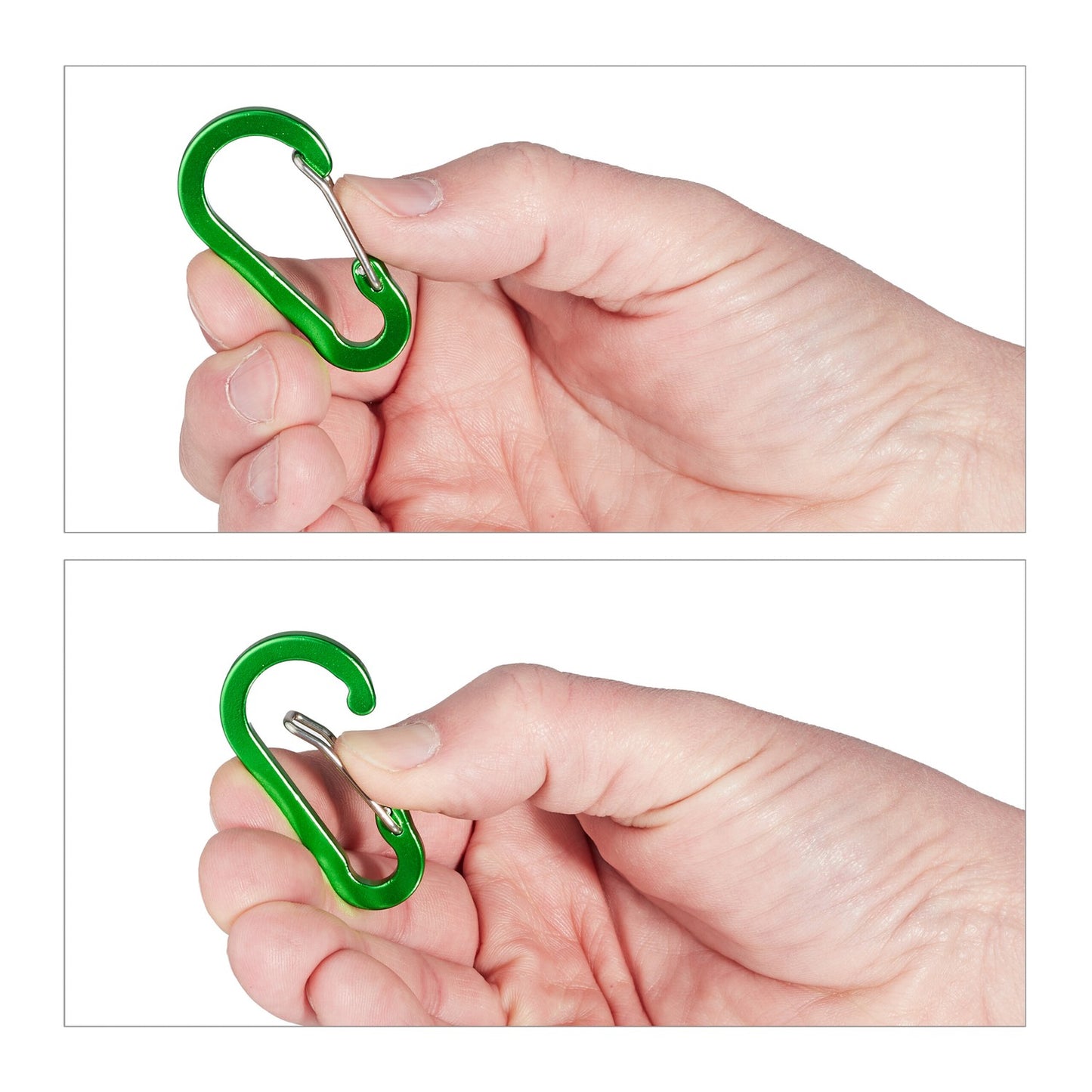 30 carabiners with 14 key rings