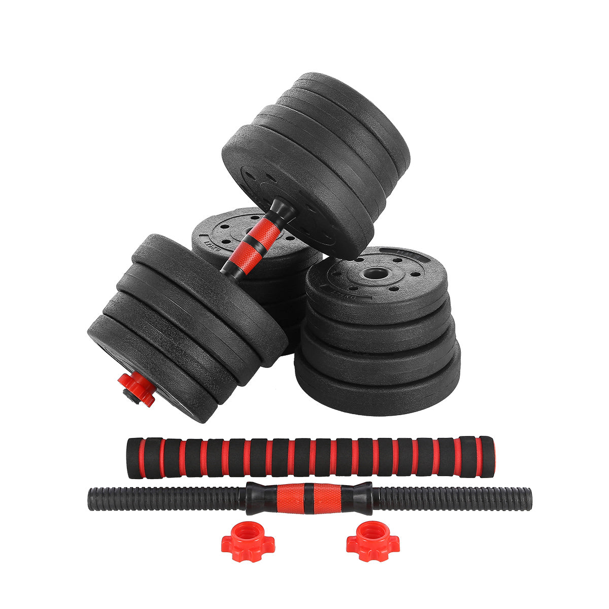 30 kg Adjustable Barbell and Dumbbell Set