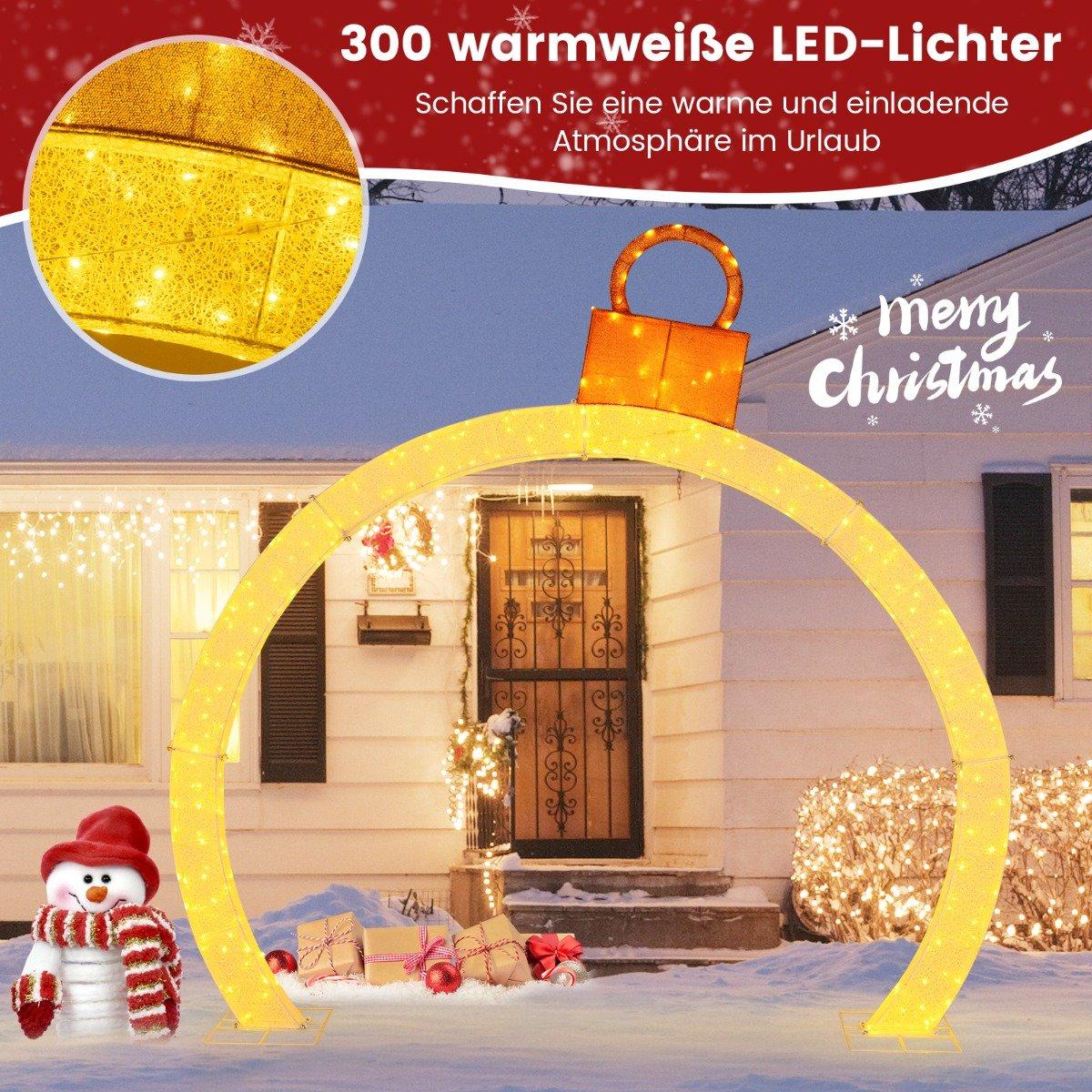 313cm High Christmas Arch with Lights Christmas Archway Large Christmas Decoration