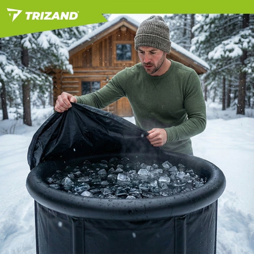 320L Foldable Ice Bath Tub with Accessories