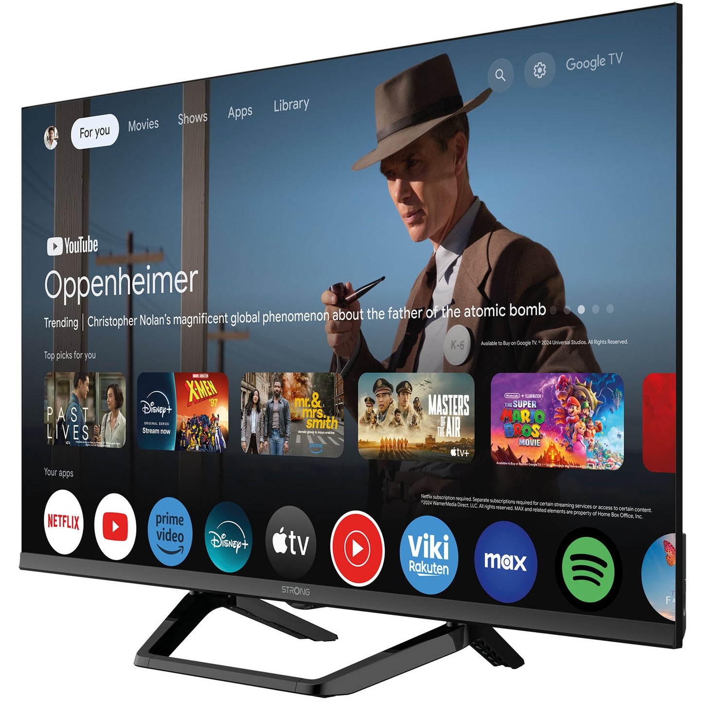 32"" Google TV with HDR10, 12V Power, Portable Use