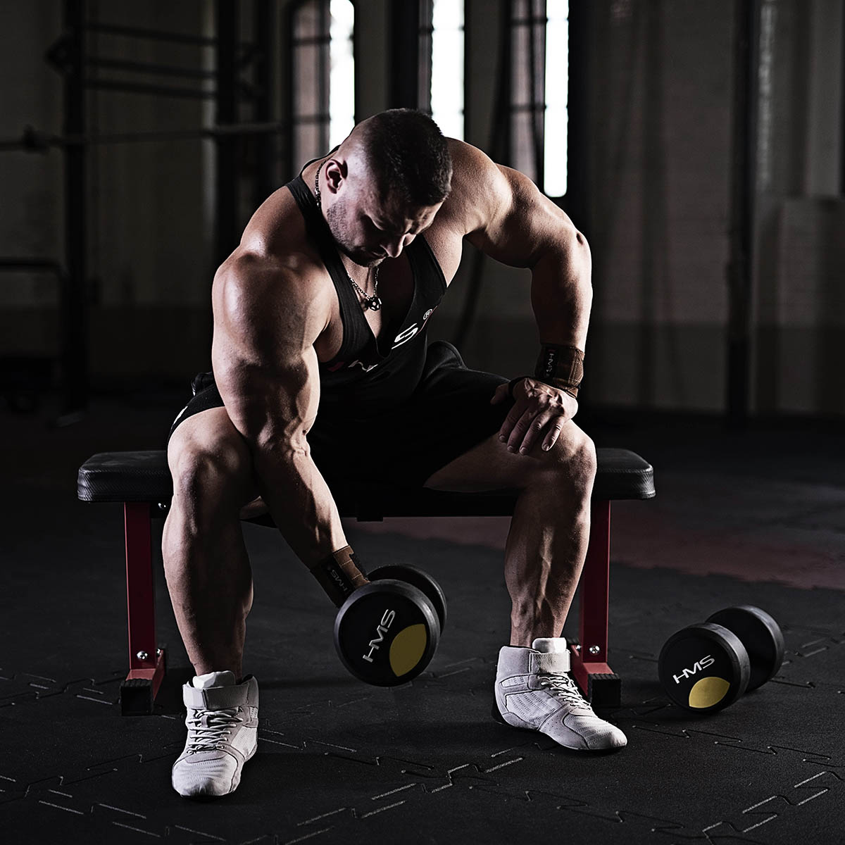 35 kg Rubber Dumbbell – Home Gym Equipment