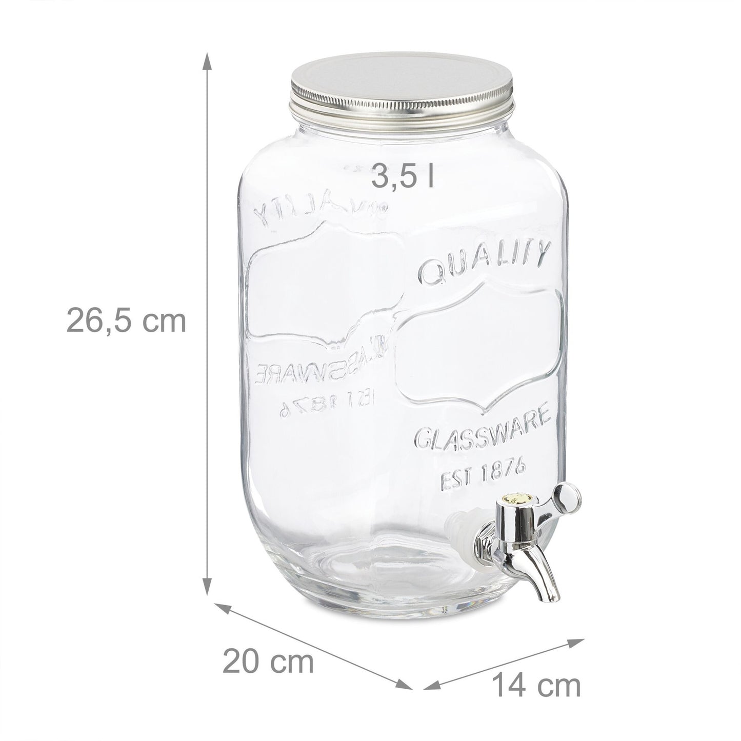 3.5 liter beverage dispenser in a 2-pack