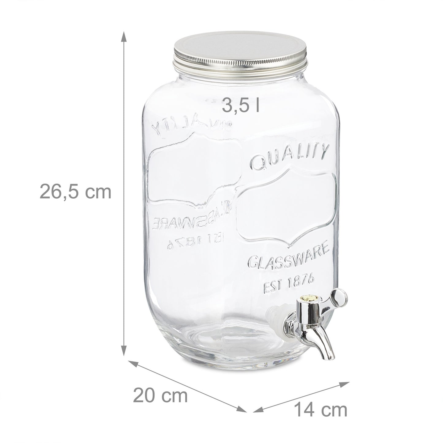 3.5 liter beverage dispenser in a 2-pack