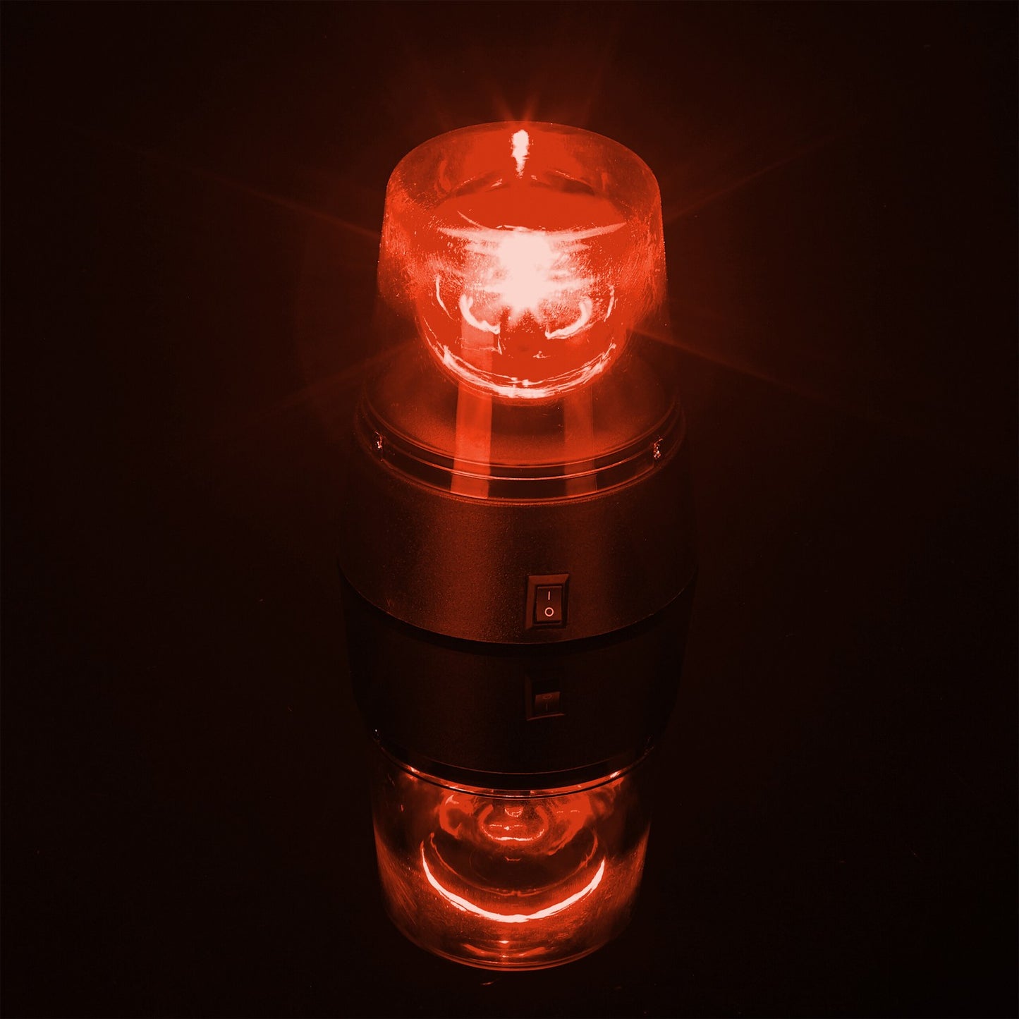 360° Rotating LED Party Lights, Red & Blue, Set of 2