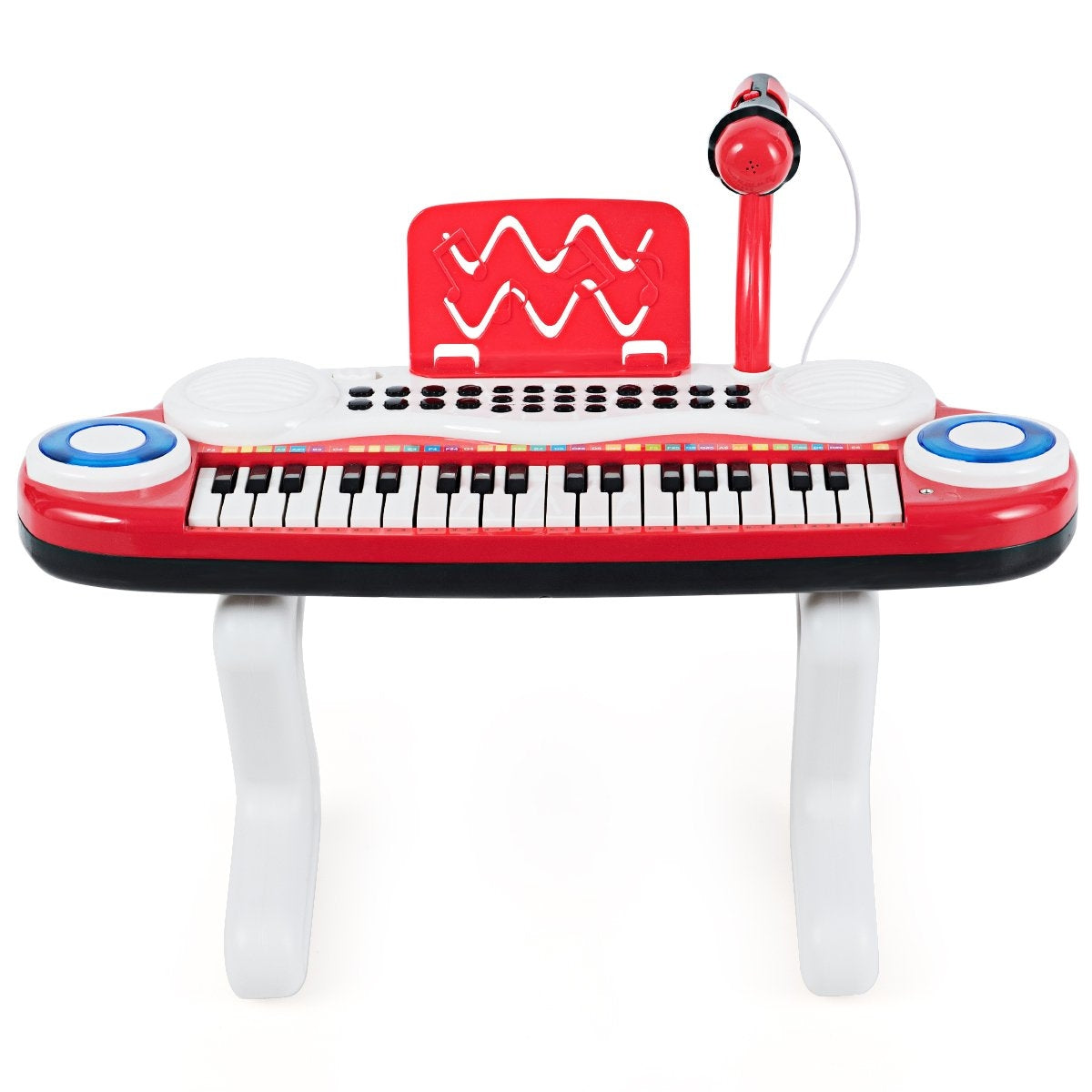 37 Keys Digital Piano for Children Portable Piano Toy 48 x 20 x 38 cm Red