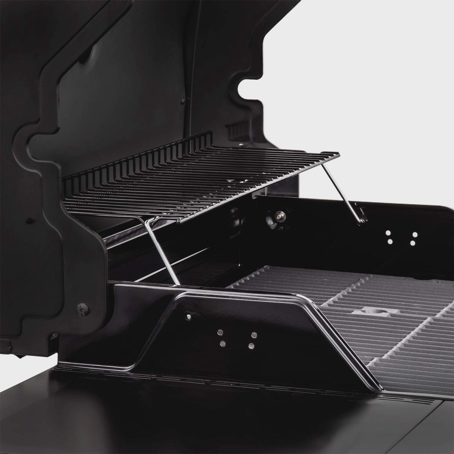 3-Burner Gas Grill with Cast Iron Grates and Thermometer