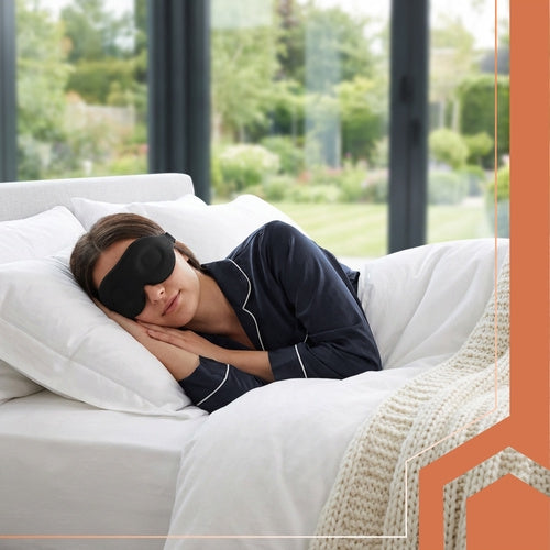 3D Memory Foam Sleep Mask – Adjustable, Total Blackout