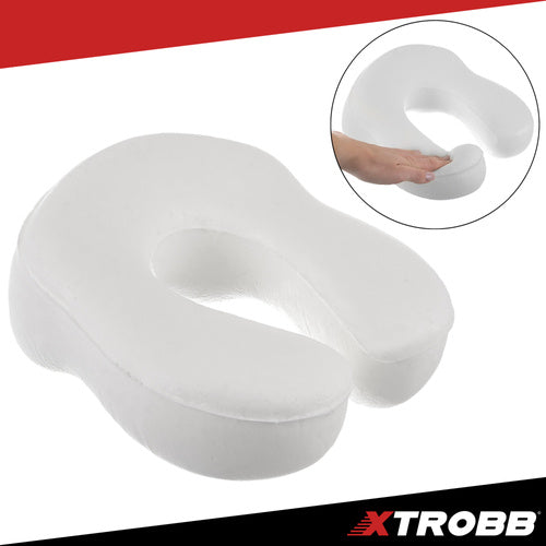 3D Memory Foam Travel Pillow with Earplugs, Neck Support