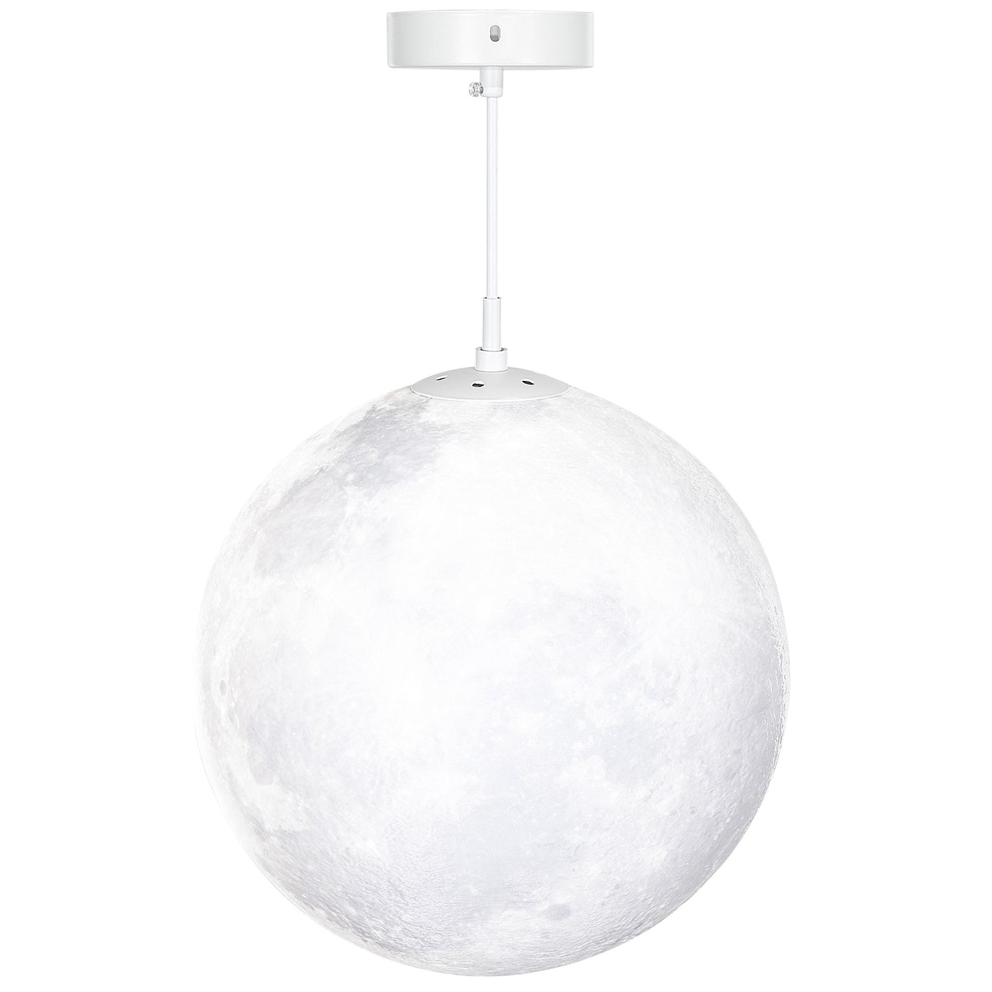 3D Moon Pendant Light with color change and app control