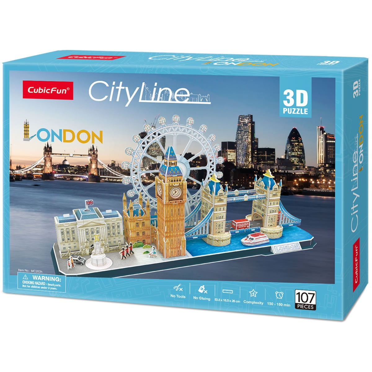 3D Puzzle of London City Skyline, Fun for All Ages