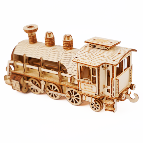 3D Wooden Puzzle Steam Locomotive, 282 Pieces, Ages 12+