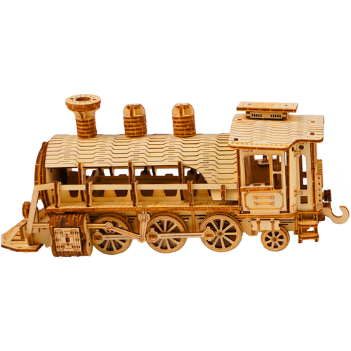 3D Wooden Puzzle Steam Locomotive, 282 Pieces, Ages 12+