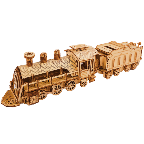 3D Wooden Puzzle Steam Locomotive, 282 Pieces, Ages 12+