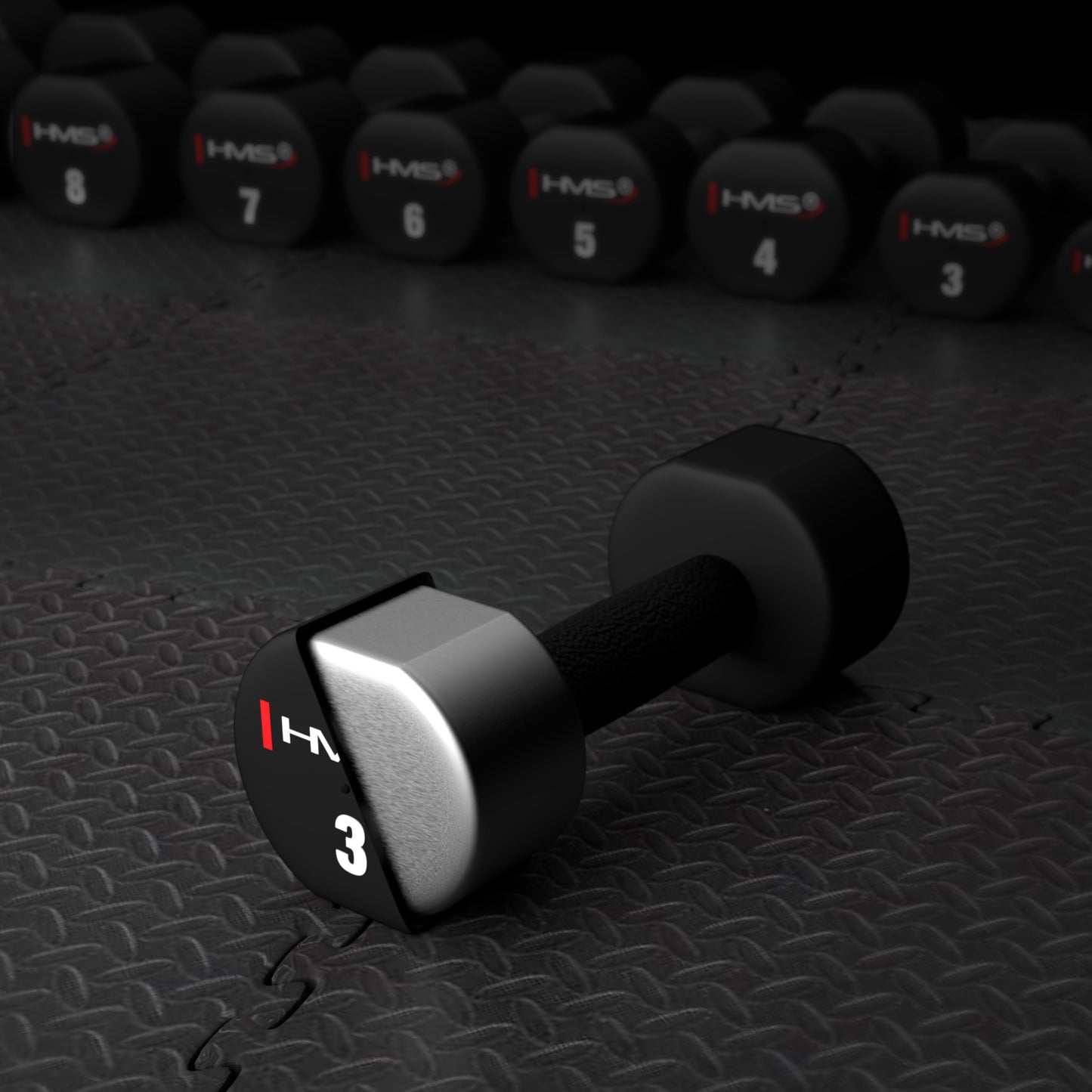 3 KG Polyurethane Dumbbells, Set of 2