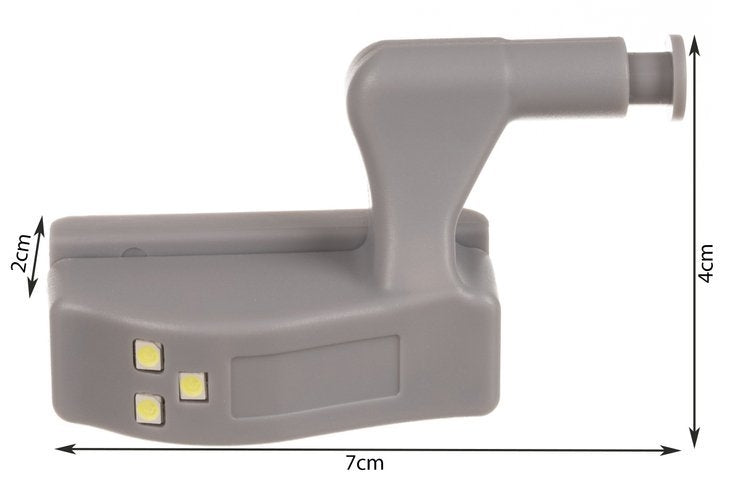 3 LED lamp for a hinged cabinet