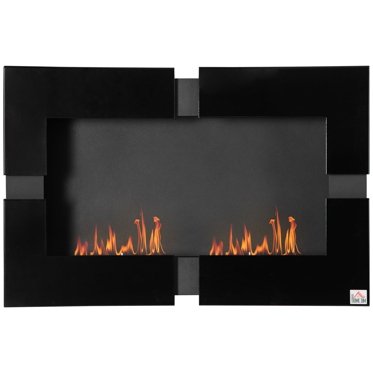 Indoor Black Ethanol fireplace, Metal, 3L Capacity, 90cm