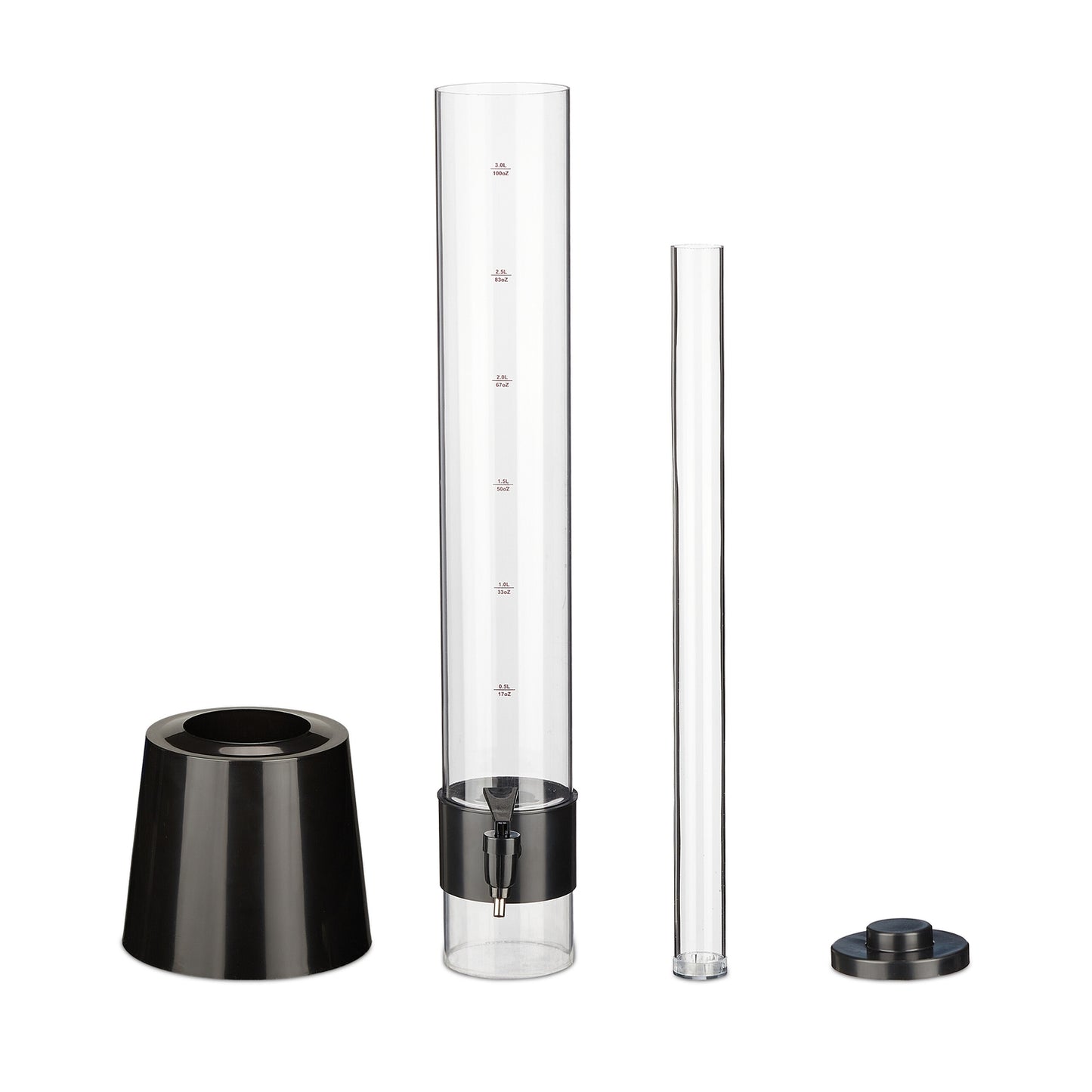 3 L Narrow Beer Tower with Tap