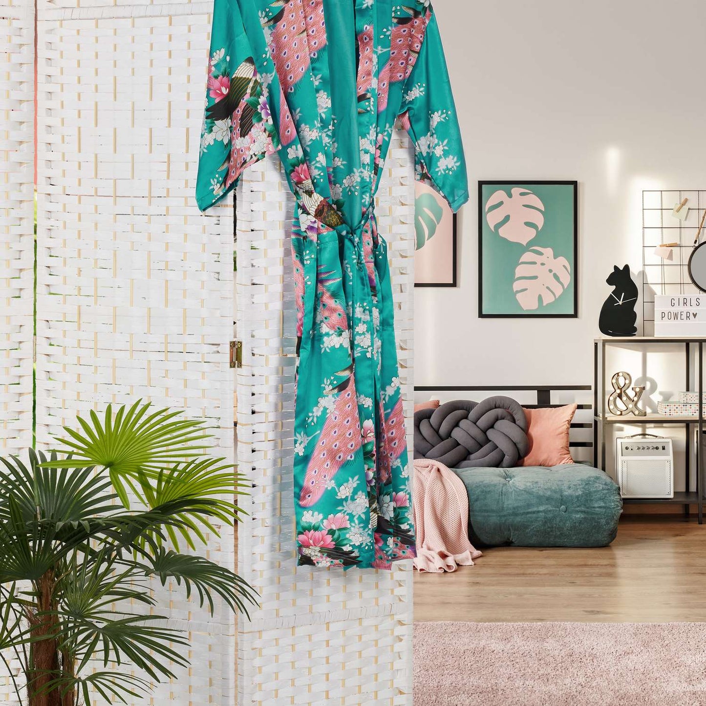 3-Panel Folding Screen White