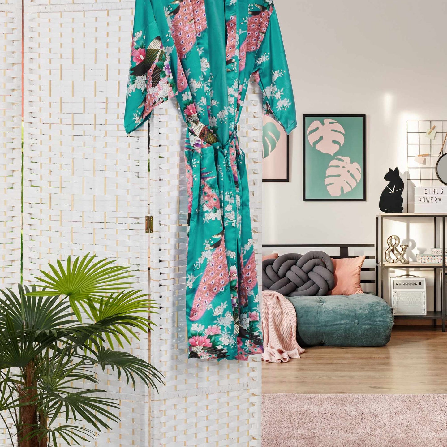 3-Panel Folding Screen White