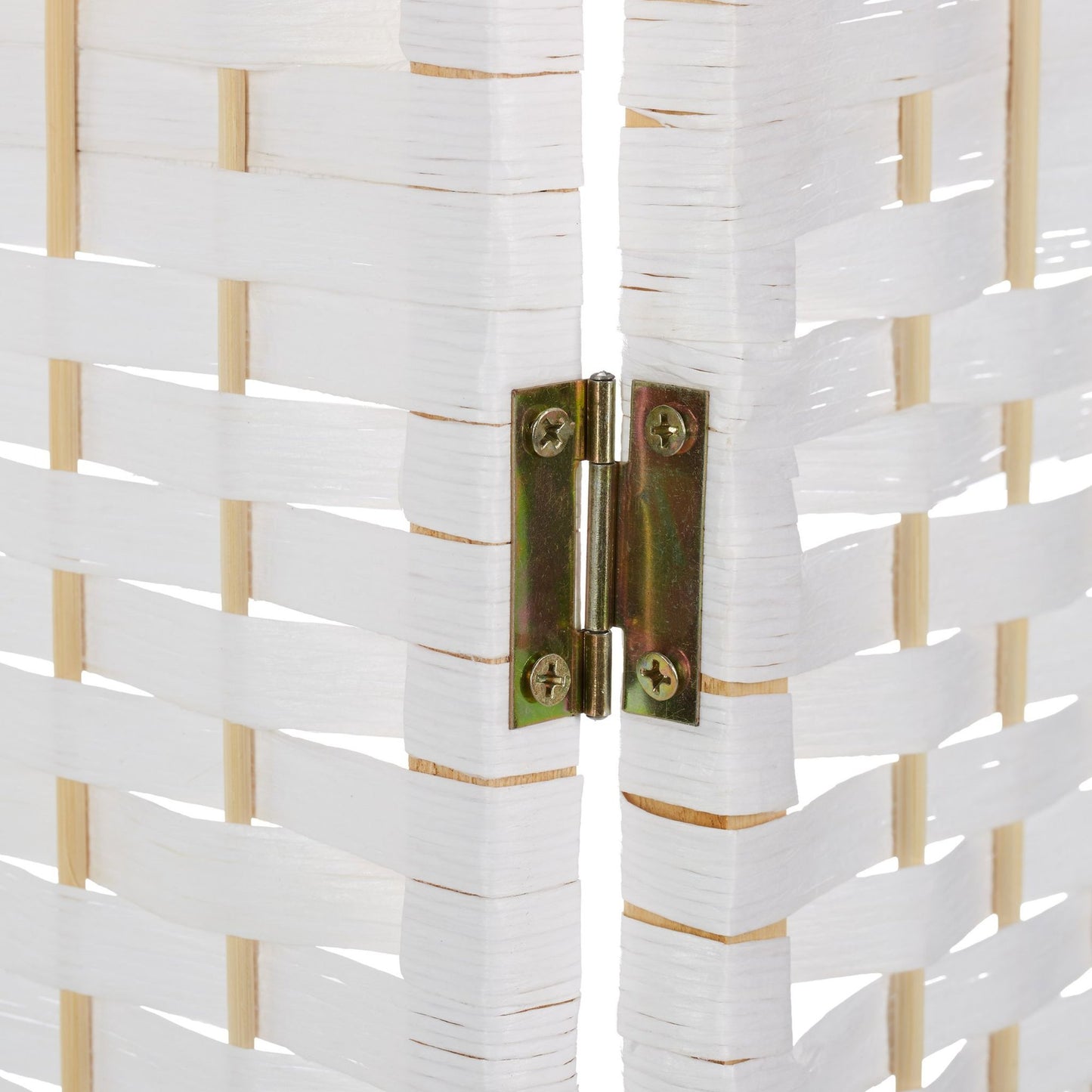 3-Panel Folding Screen White