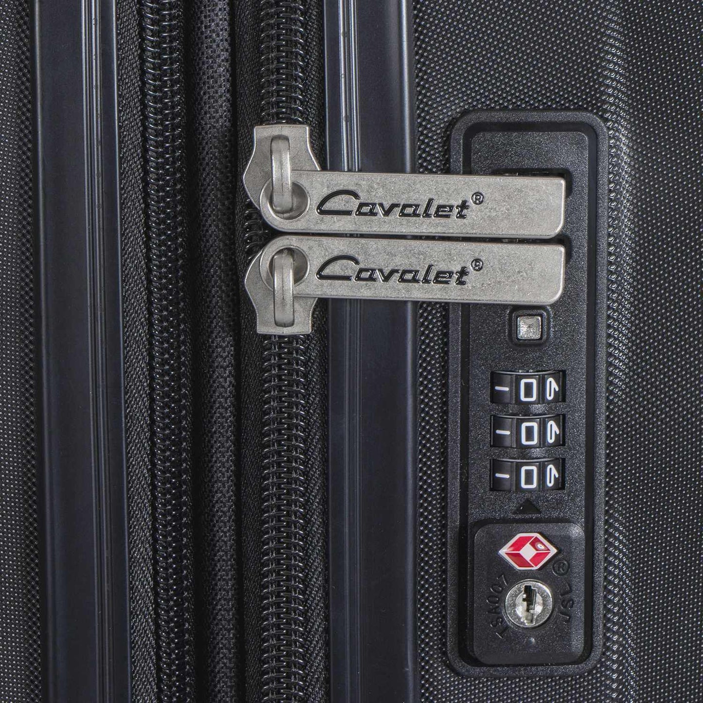 3-Piece Black Luggage Set – Cabin, Medium, Large