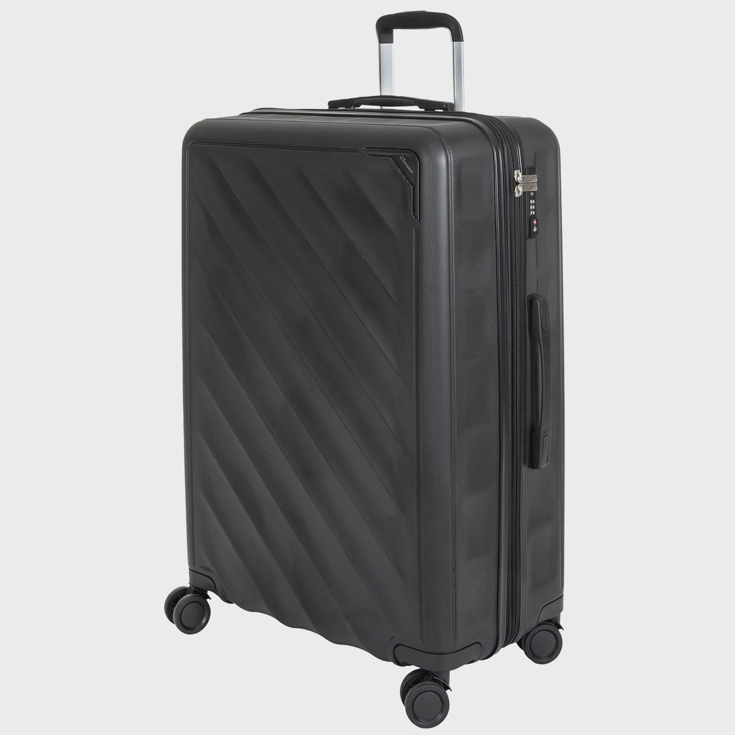 3-Piece Black Luggage Set – Cabin, Medium, Large