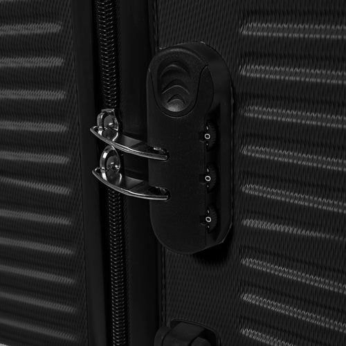 3-Piece Black Suitcase Set – Lightweight, Durable