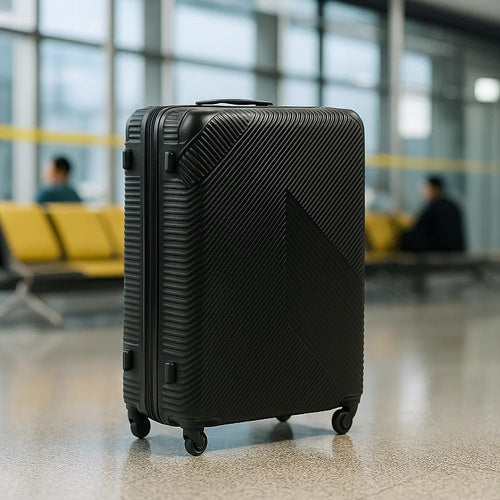 3-Piece Black Suitcase Set – Lightweight, Durable