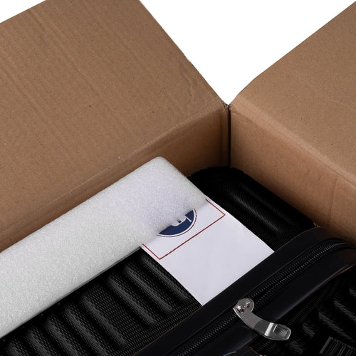 3-Piece Black Suitcase Set – Lightweight, Durable